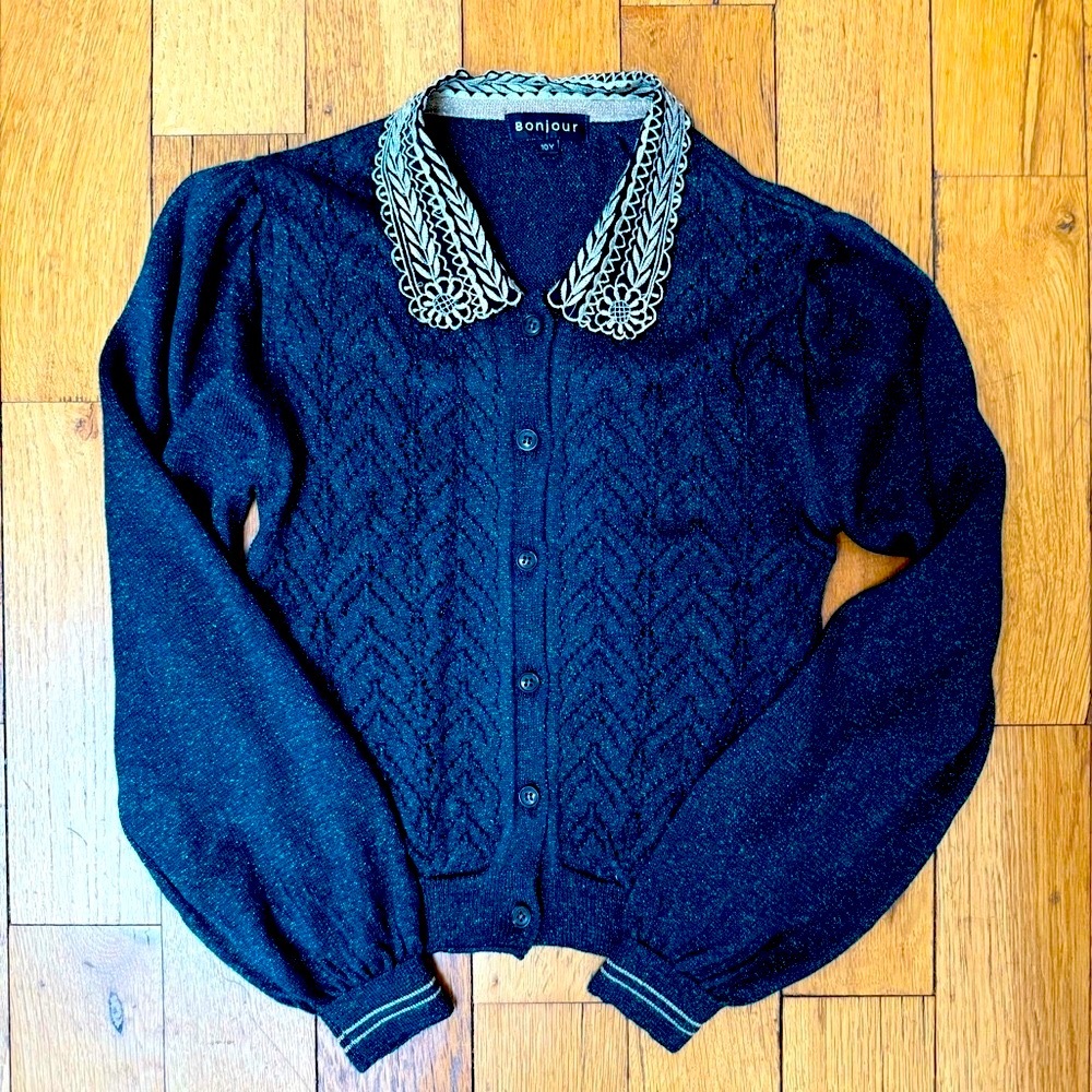 Bonjour Diaries girls cardigan size 10